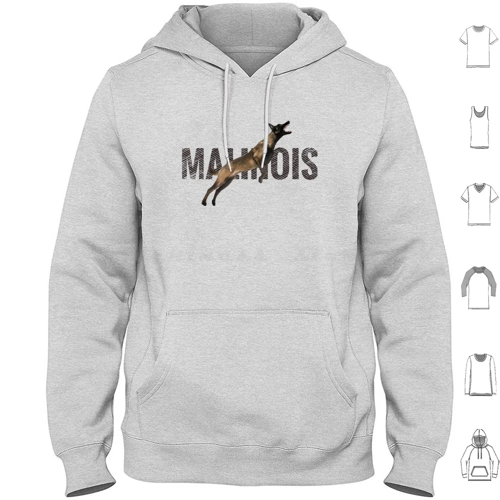 Malinois Belgian Shepherd-Mechelaar Hoodies Long Sleeve Belgian Malinois Mali Malinois Dog Belgian Shepherd Malinois