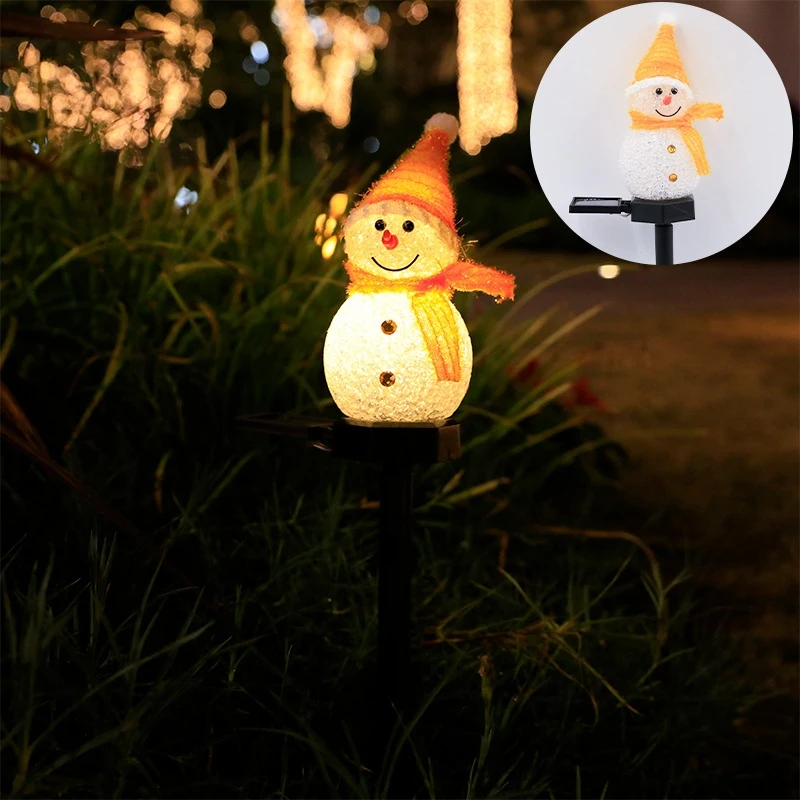 Christmas Decorations Solar Lights Outdoor Garden Decor -Christmas Ornaments Solar Powered Garden Decor F-ABLL