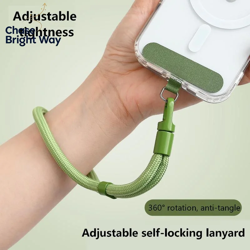 Adjustable Mobile Phone Strap Short Wrist Lanyard Non-Slip High-End Women Crossbody Strap for Running Outdoor Sports