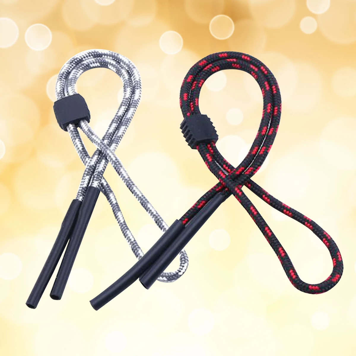 

2Pcs Glasses Holder AntiHooks Eyewear Cords Cotton Straps Sports Sunglasses Chains Long Enough For Neck Travel Outdoor