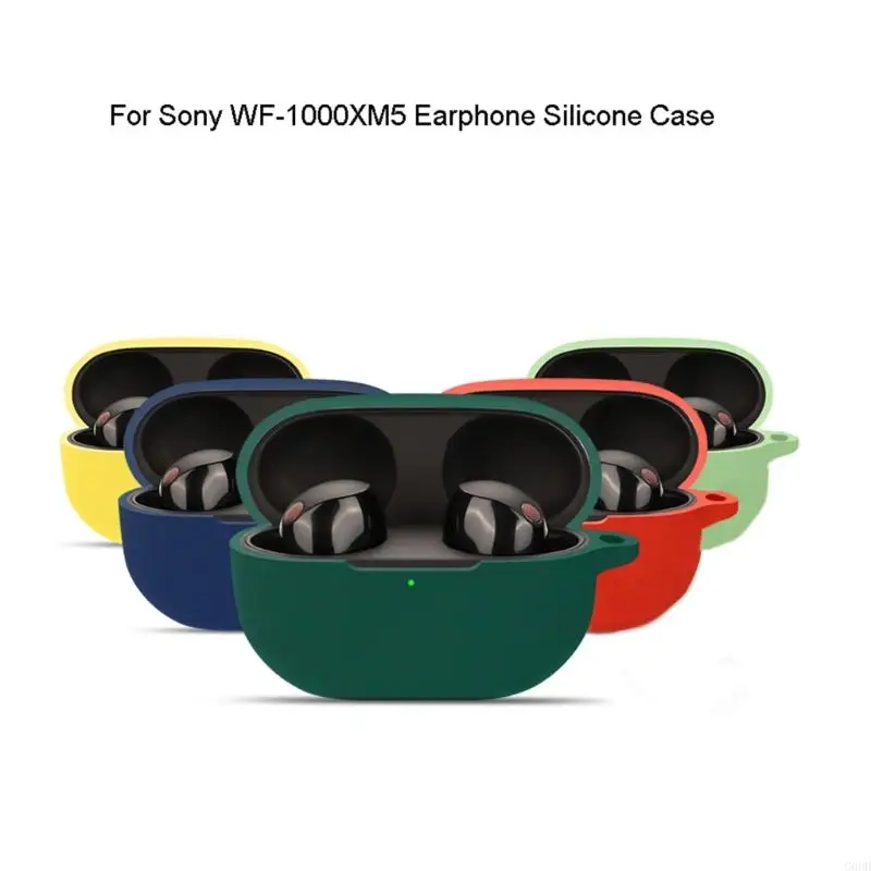 G6DD Защитный корпус для наушников, совместимый с WF-1000XM5 мягкой крышкой, воздухопроницаемые оболочки, промытый корпус, рамка