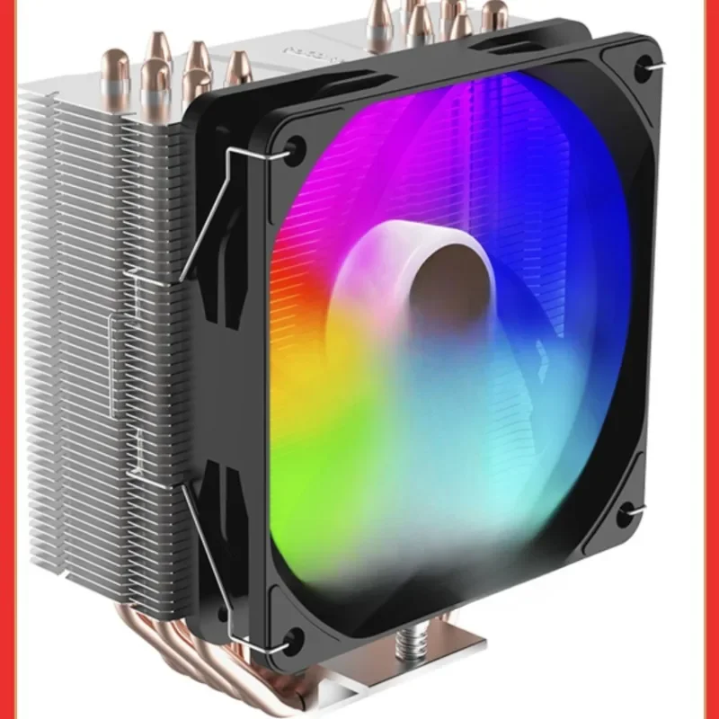 X7 colorful radiator CPU fan ARGB desktop computer six copper pipe silent 1700 air cooling