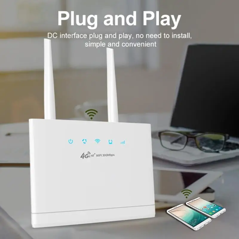 B0KF LTE Bộ định tuyến WiFi Bộ định tuyến không dây internet 300Mbps Băng thông rộng động