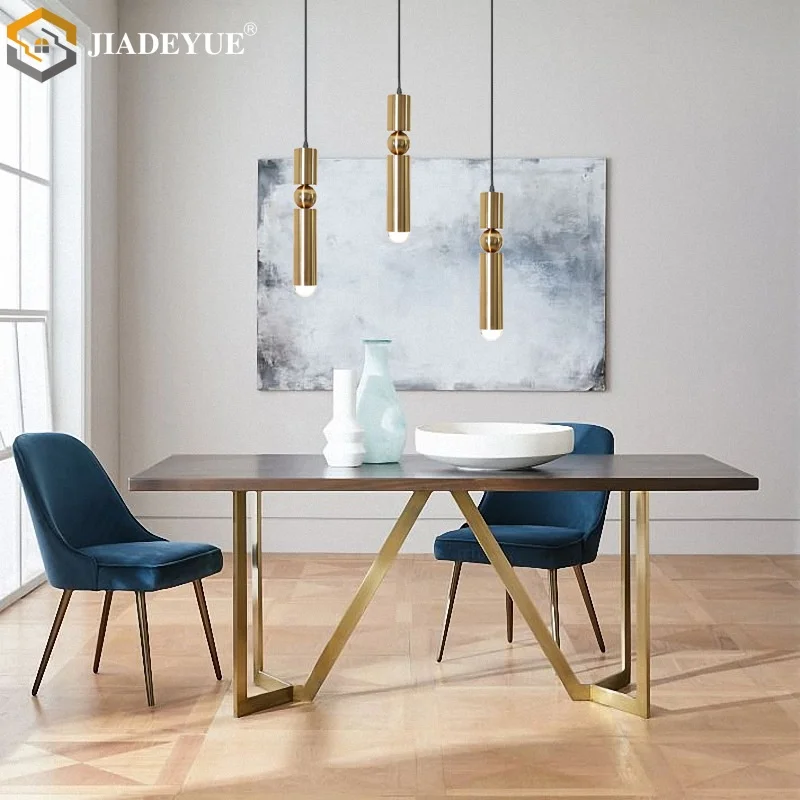 

Modern minimalist small chandelier, living room, bedroom, bedside, dining room environment, golden LED chandelier