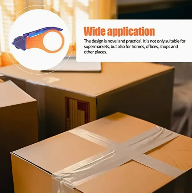 1/3 Stück robuster, ergonomischer, tragbarer Verpackungsbandabroller mit integriertem Schneider, Washi-Tape-Schneider für Lagerarbeiter und Schreibwaren