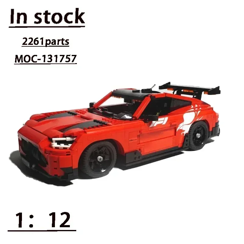 MOC-131757GT Black Series F1 Safety Car 1:12 Scale Supercar Splicing AssemblyBuilding Blocks2261 Parts Adult Children'sToy Gift