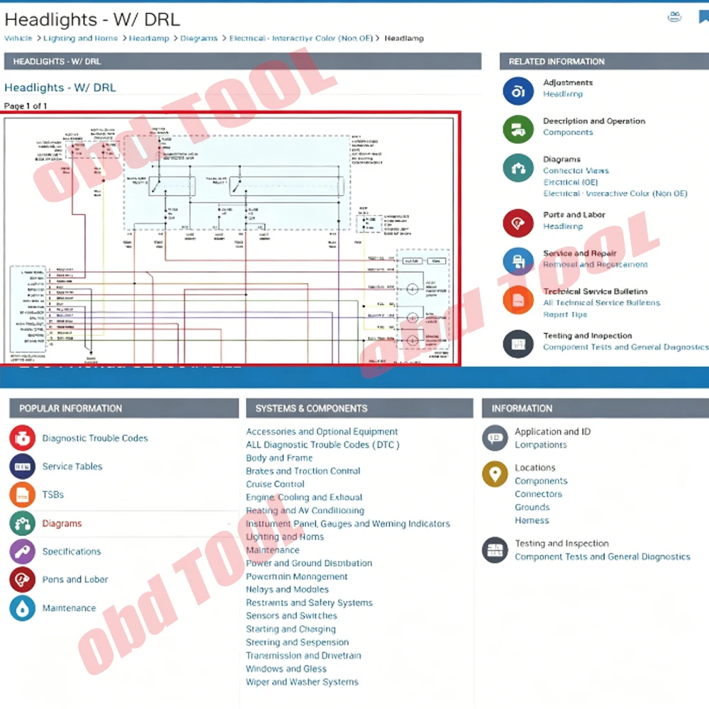 Cuenta en Línea ALLDATA EU 202 - Workshop Tools Diagram reseña y precio