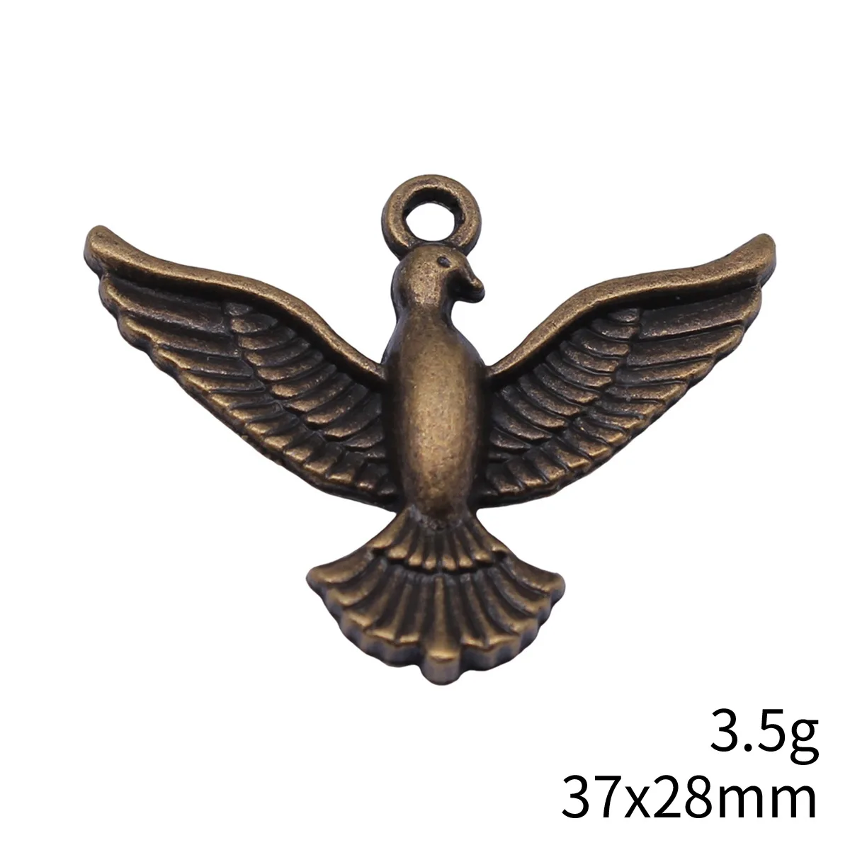 

5pcs 37x28mm 2 Colors Antique Silver Color Antique Bronze Color Eagle Charms Handmade Jewelry Making Accessories