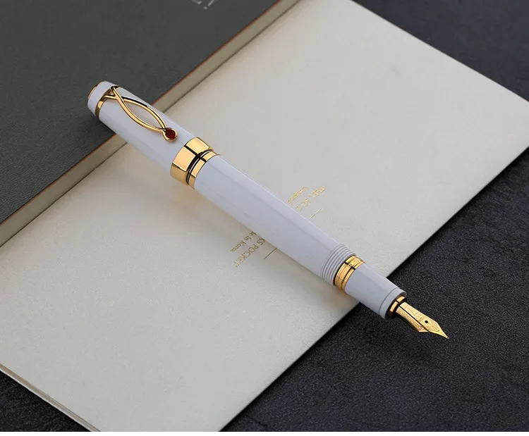 New Majohn MoonMan-X1 Fountain Pen Mechanical Extension Fine EF 0.4mm Tip High Grade Imported Resin Ink Pen Office Shcool Gifts