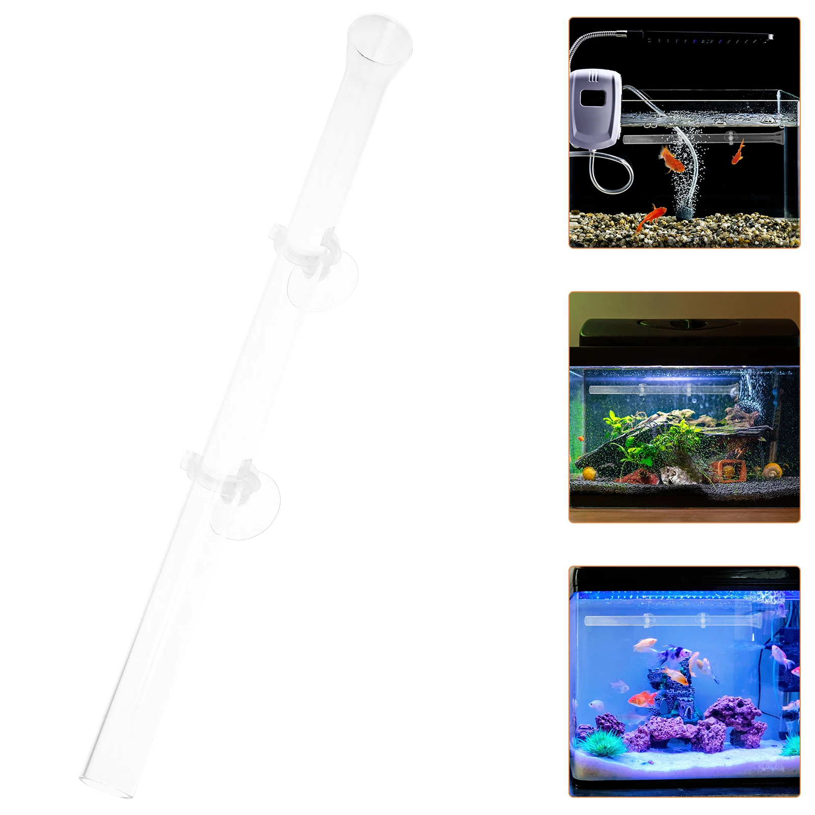 

Transparent Acrylic Feeder Tube Shrimp Feeding Tray Fish Tank Aquarium Feed Dish Non-Breakable Durable Easy Clean 2Cm 37Cm