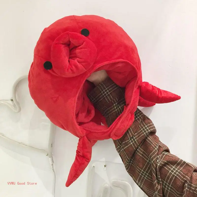 Octopus Sea Animal Hat Plush Stuffed Toy Headwear Cosplay Party Props