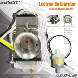 38mm 40mm For Lectron High Velocity Adjustable Power Jet Carburetor with Cable For Yamaha Honda YZ250F KX250F RMZ250 CRF250/450R