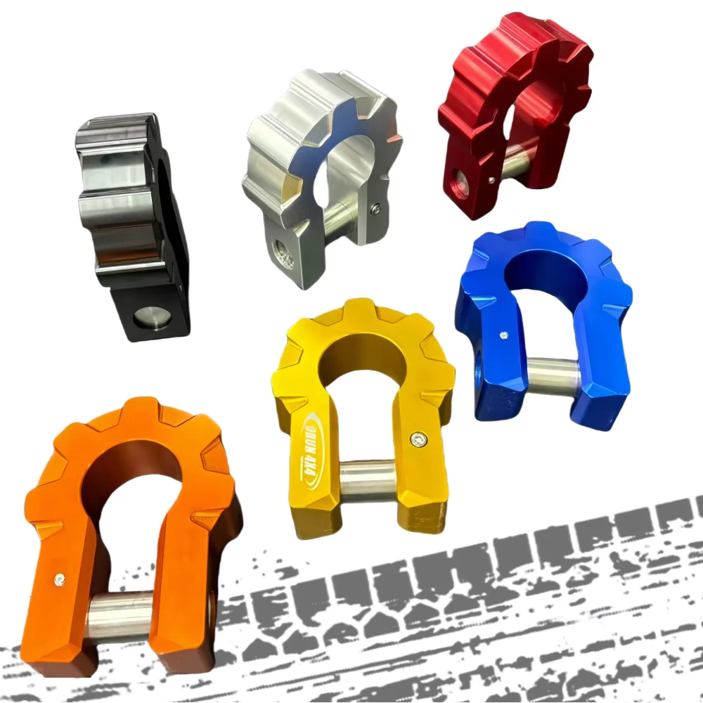 

КРЮК 3/4 дюйма, большие 9,0 тонны, ультра-канда из алюминиевого сплава, D-образное кольцо, буксировочный ремень, экономия дерева или кинетическая веревка для восстановления по бездорожью