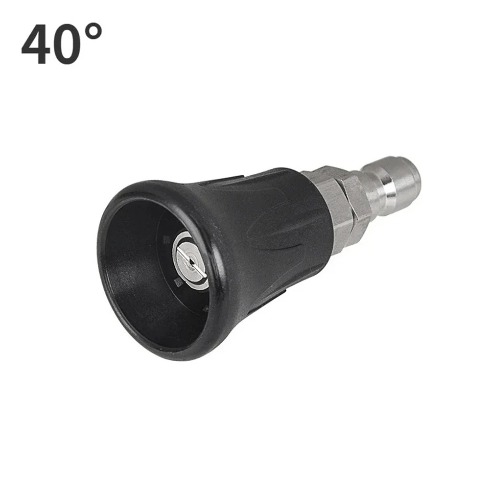 

Stainless Steel Fan-shaped Nozzle High-Pressure Quick Connect Nozzle For Versatile For Surface Cleaning 5000PSI Water Nozzle