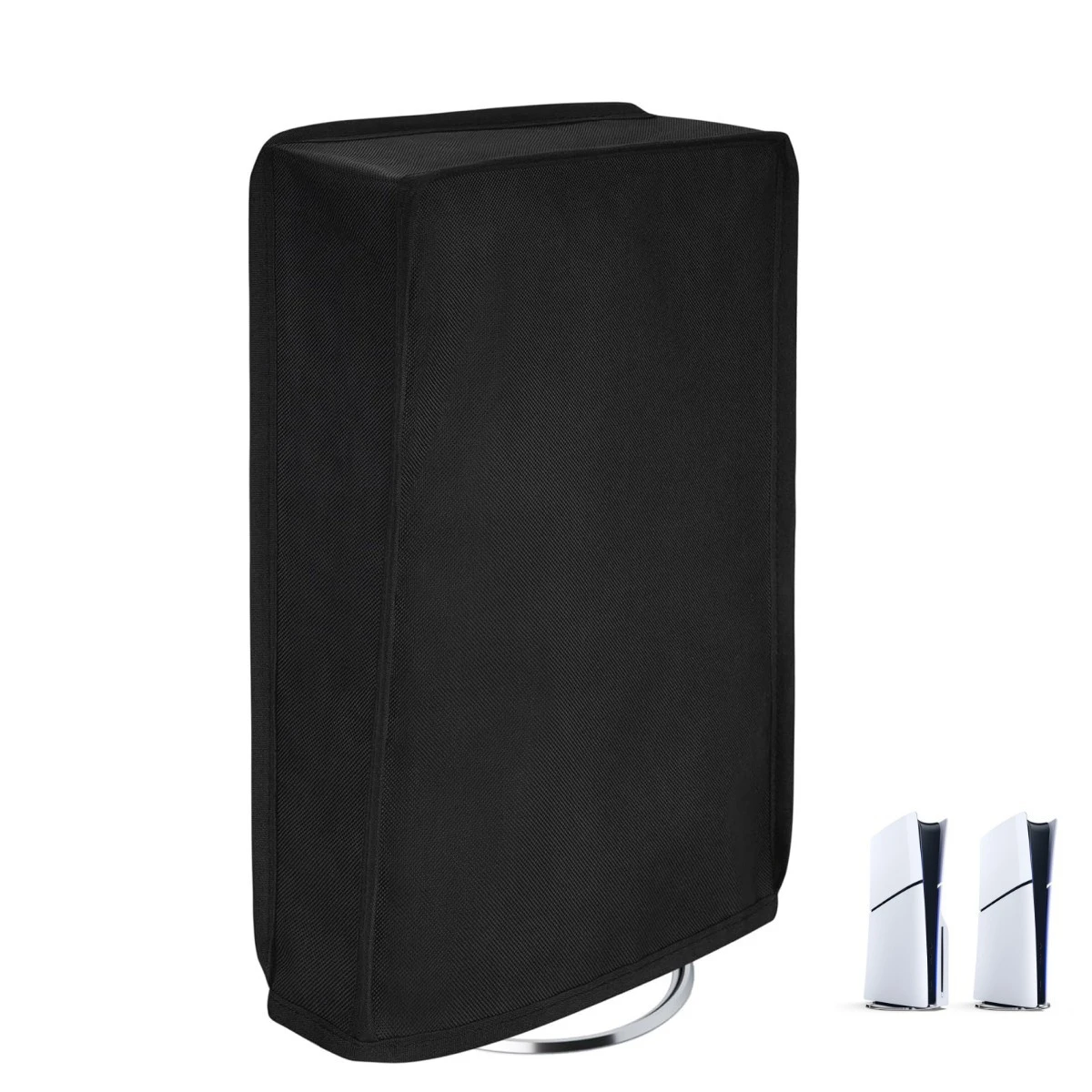 

for PS5 Slim Console Dust Cover Vertical Horizontal Game Console Simple Protective Cover Black