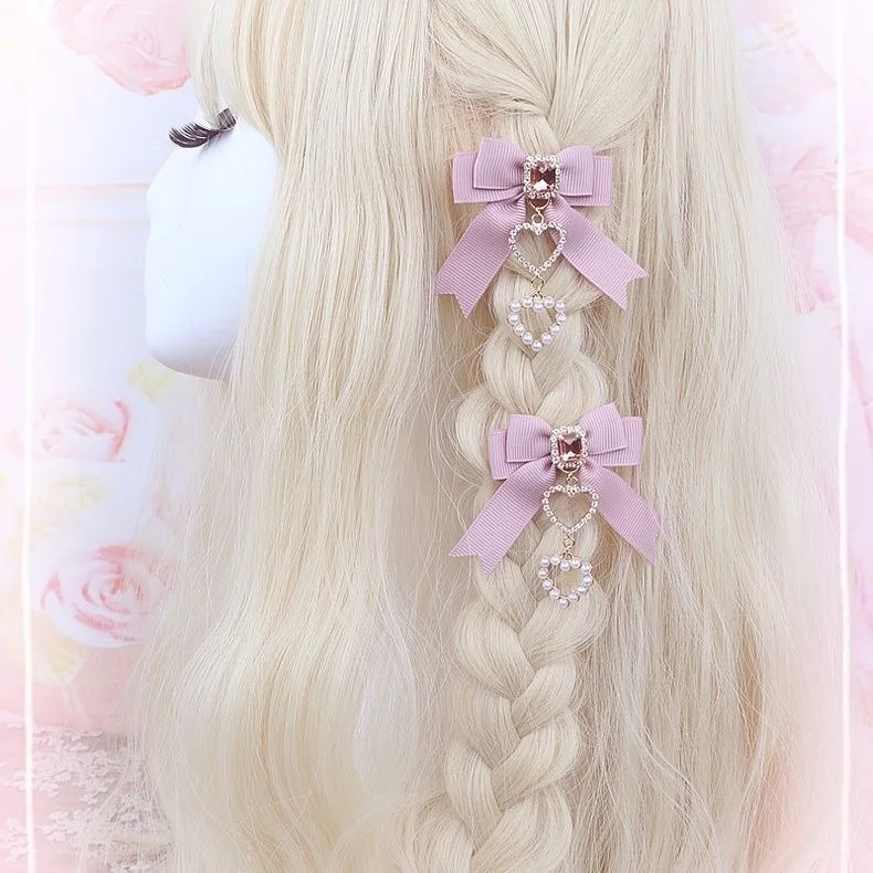 [1 pair] y2k accessories New year\'s eve decorations trendy hair clips lolita cosplay Hairpin cute accessories Decoration for new