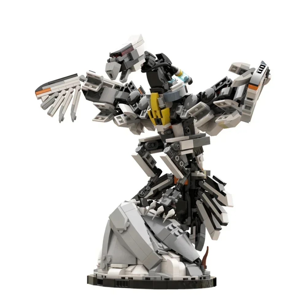 Gobricks Ideas juego Horizoned Zero Dawn Machine Monster Set Stormbird cuello alto Clawstrider trémortusk juguetes de bloques de construcción regalo