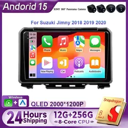 Android 15 Carplay Car Radio For Suzuki Jimny 2018 2019 2020 Navigation GPS Multimedia Player stereo BT DSP wifi+4G Auto 2 DIN