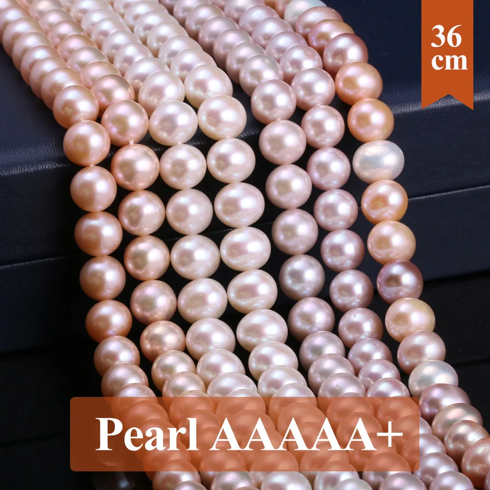 9-10mm Natural Freshwater 100% Pearl Beads Potato Shape Pearl Loose Spacer Beaded for Women Men Jewelry Necklace Bracelet