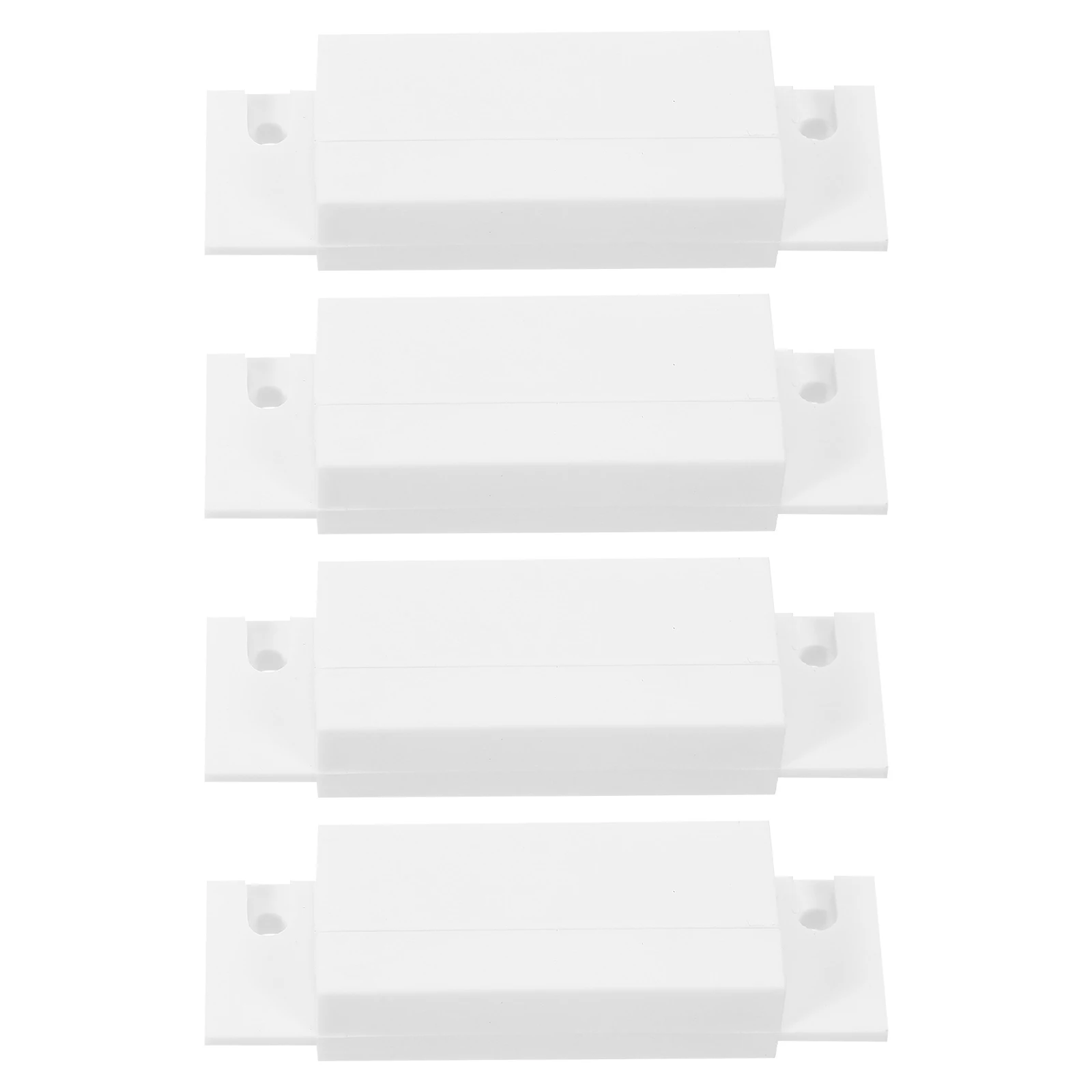 

4pcs Door Sensor Magnetic Alarm Chime Window Sensors Doors White Wired Detection Status Home Security Door Window