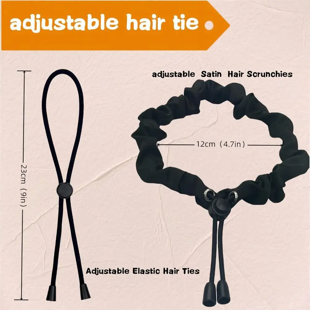 Nueva cuerda ajustable para el cabello, Puffs africanos, banda para el cabello Afro negro, coleteros, bandas de peinado para mujeres negras, peinados de piña