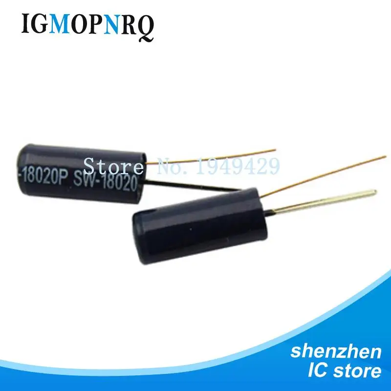 20PCS SW-18020P Electronic Shaking Vibration Sensor Switch Black hot