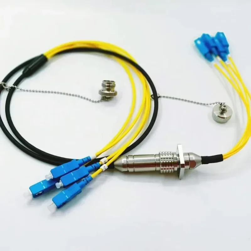 Conector De Fibra ODC Impermeável Ao Ar Livre, Conjuntos De Cabos De Plugue E Soquete, 4 Núcleos