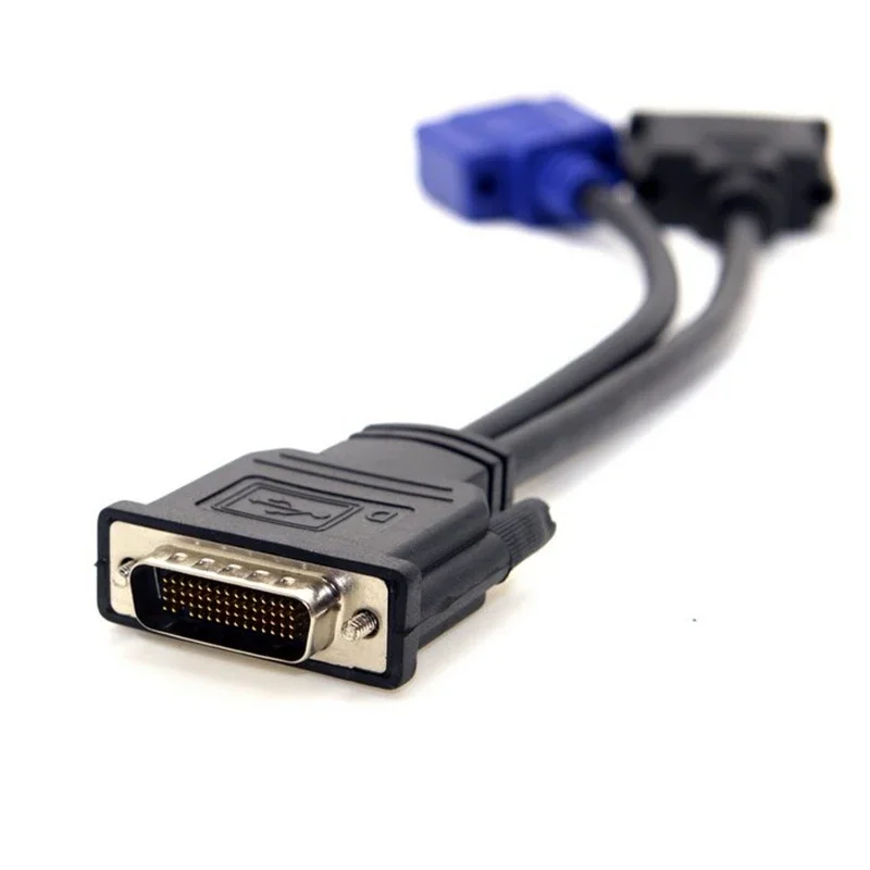

DMS-59 «папа» на DVI 24 + 5 «мама» и VGA RG 15-контактный разветвитель-удлинитель 15 см адаптер DVI VGA разъем-конвертер