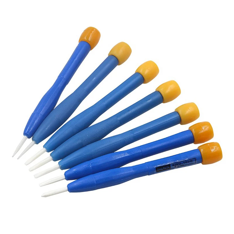 8 قطعة ضبط التردد مفك مكافحة ساكنة البلاستيك السيراميك مجموعة مشقوق و فيليبس 90 مللي متر جودة عالية