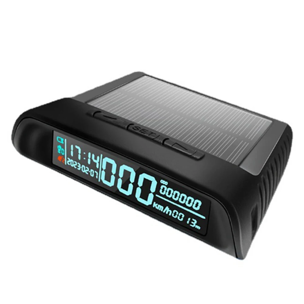 For Driving For Road Safety Solar Power Speedometer LED HUD Solar Powered Versatile Compatibility Clear Visibility