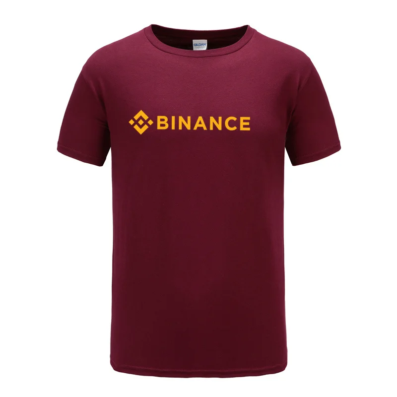 Binance T Shirt Crypto Men Casual Tees Cotton Short Sleeve Cool Tops Tshirt 2024