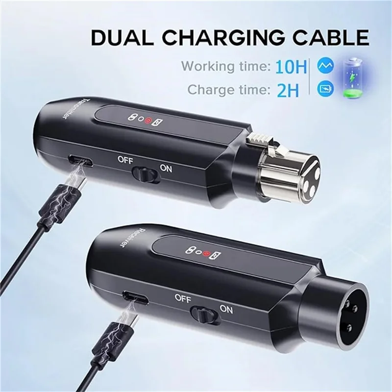 

Stylish-UHF Wireless Microphone Converter XLR Transmitter And Receiver For Dynamic Microphone Guitar Receiver Transmission Adapt