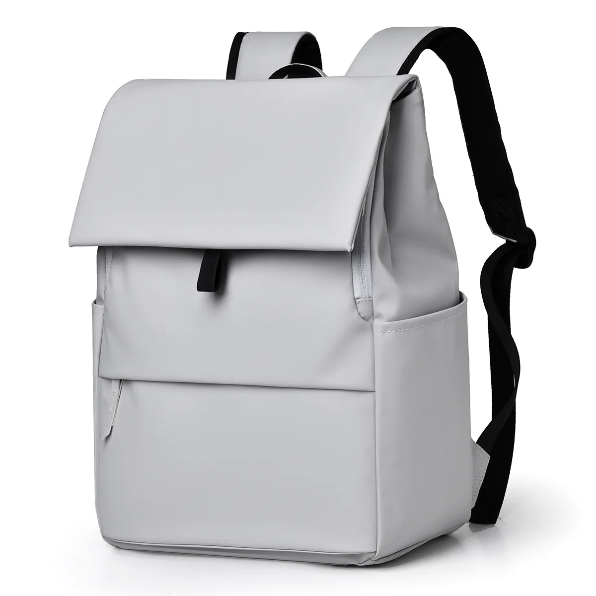 

2026 Мужской повседневный модный простой и повседневный однотонный рюкзак