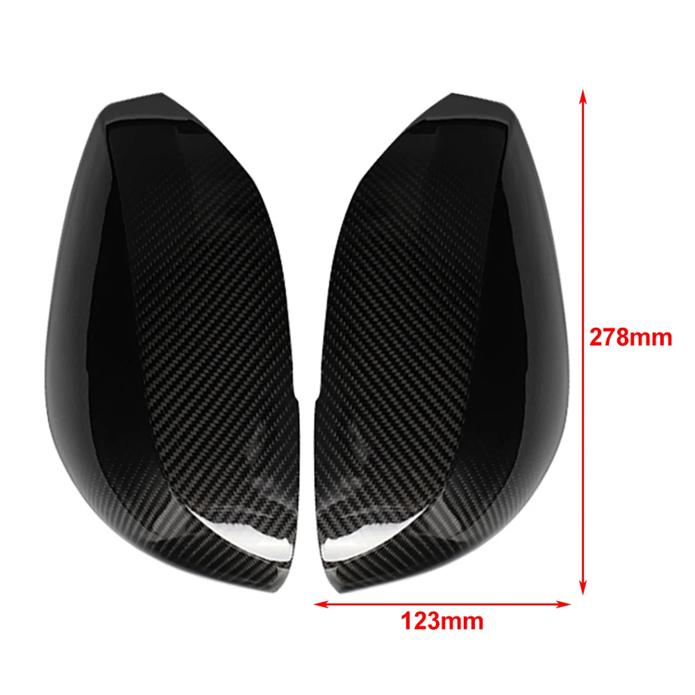 1Pair Carbon Fiber Car Rearview Mirror Cover Side Mirrors Cap For 2014-2020 Infiniti Q50 Q70 & 2016-2020 Q60 QX30 LHD