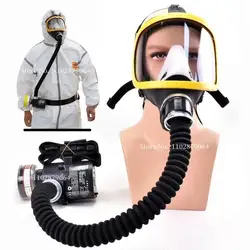 Respiratore protettivo elettrico a flusso costante fornito con sistema d'aria maschera antigas fornitura di sicurezza sul posto di lavoro respiratore a maschera antigas integrale