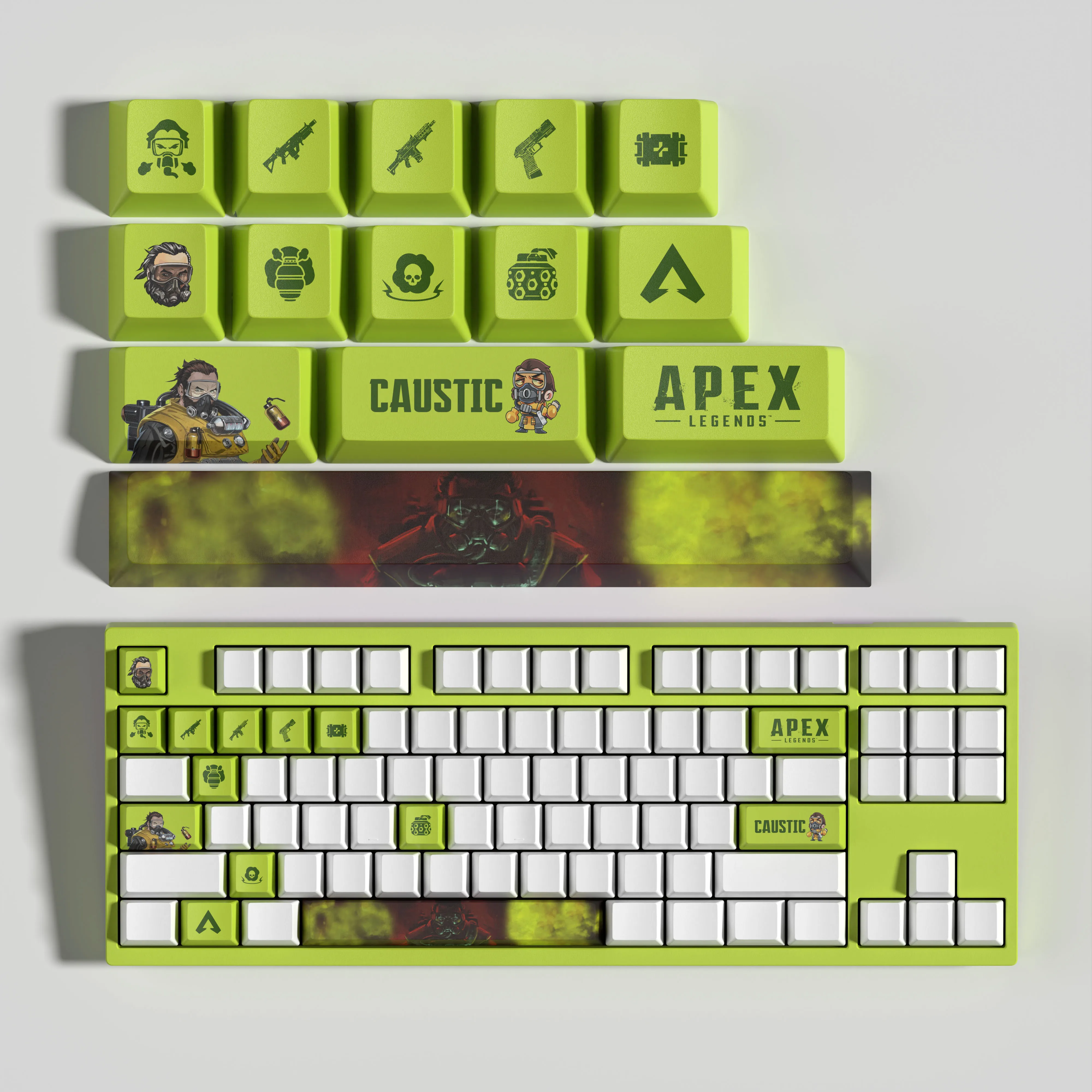 CAUSTIC KEYCAPS APEX keycaps 14KEYCAPS  OEM Profile Apex Legends Keycaps for mechanical keyboard