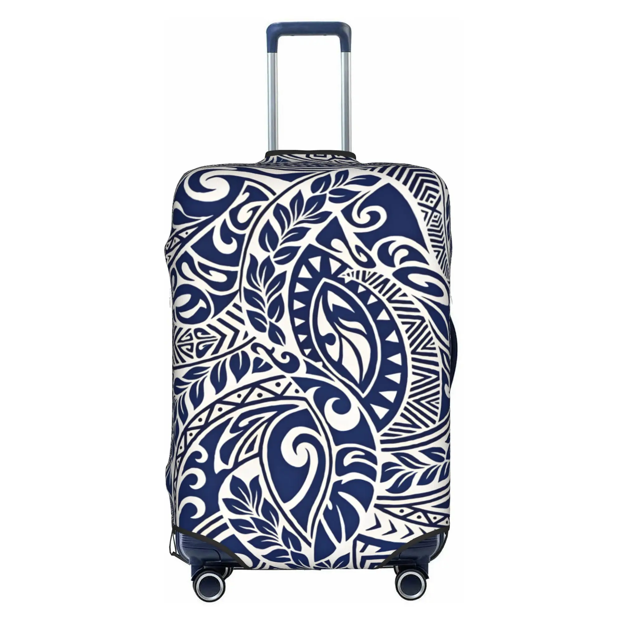 Maoris Kowhaiwhai Seamless Pattern Luggage Cover Elastic  Travel Suitcase Protective Covers Fits 18-32 Inch