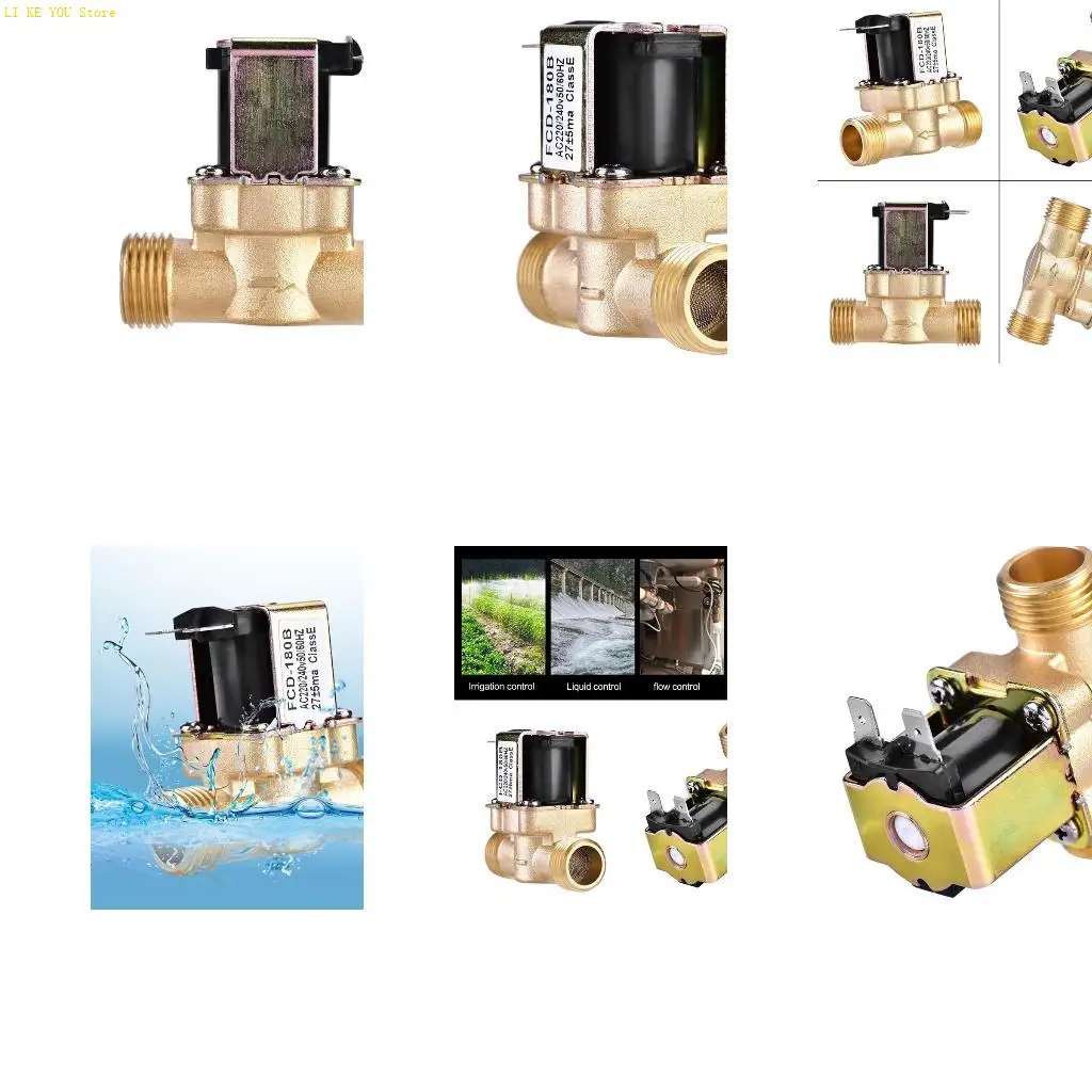 

W3JE AC220V Обычно закрытый соленоид для управления водой клапана электрический импульсный соленоид F