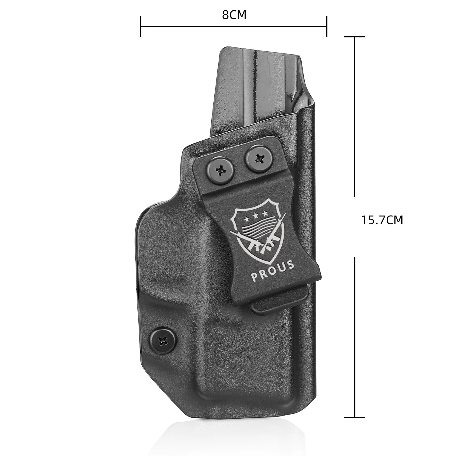 Gun&Flower IWB Holsters Fit Springfield XDS 9mm 3.3'' Barrel Outdoor Carrying Duty Gun PouchTactical Fast Draw Kydex and Nylon