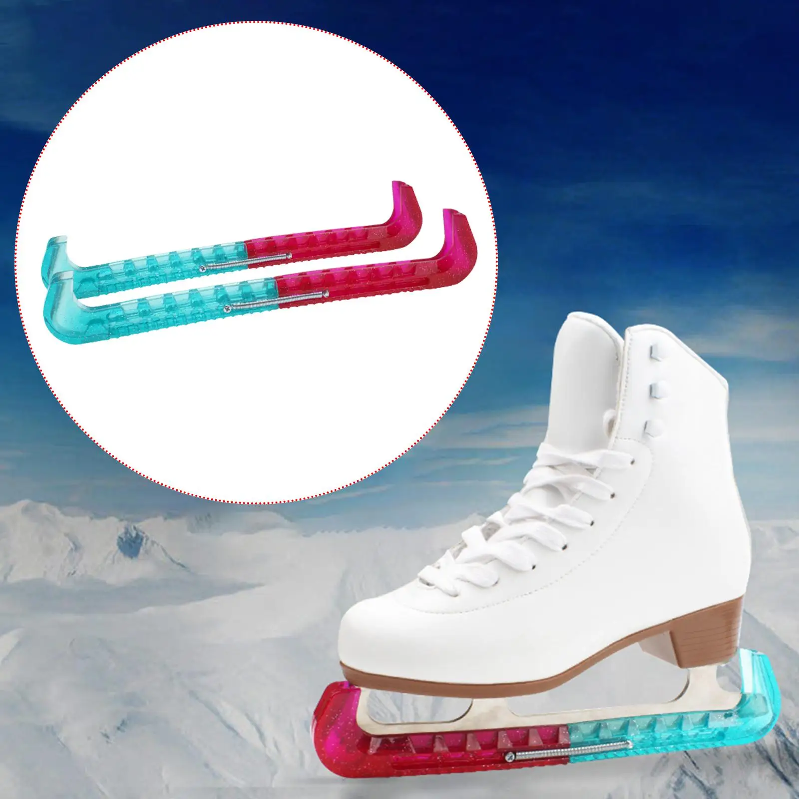 

2 шт., защита для коньков, чехлы для лезвий для хоккея, оборудование, защитные аксессуары для катания на коньках, зимние виды спорта