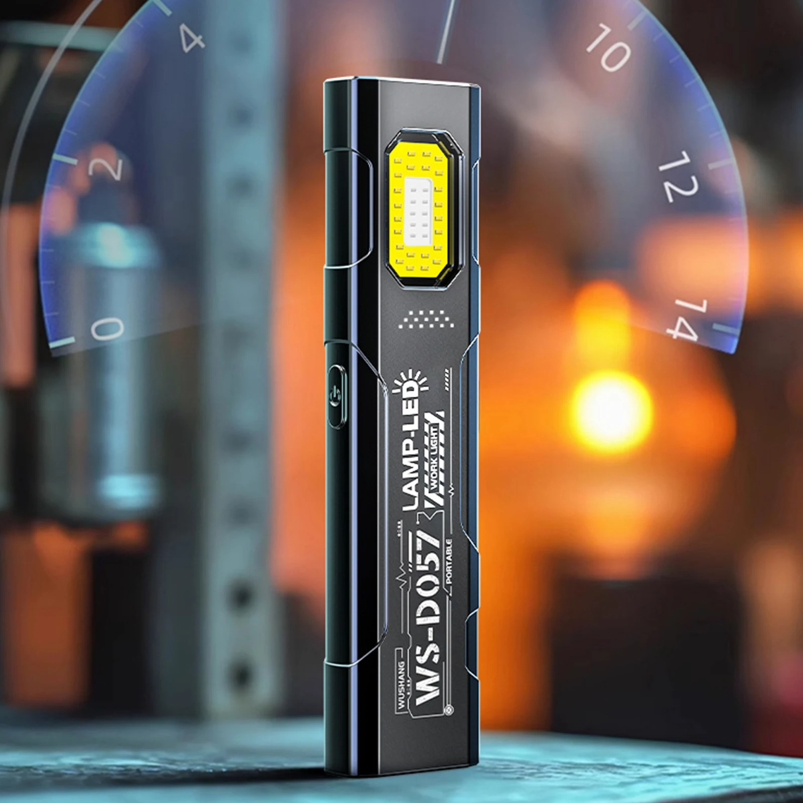 COB مصباح ليد جيب 550 لومينز ضوء العمل مع قاعدة مغناطيسية ومشبك جيب مصباح يدوي لإصلاح السيارات/التخييم/الطوارئ #3