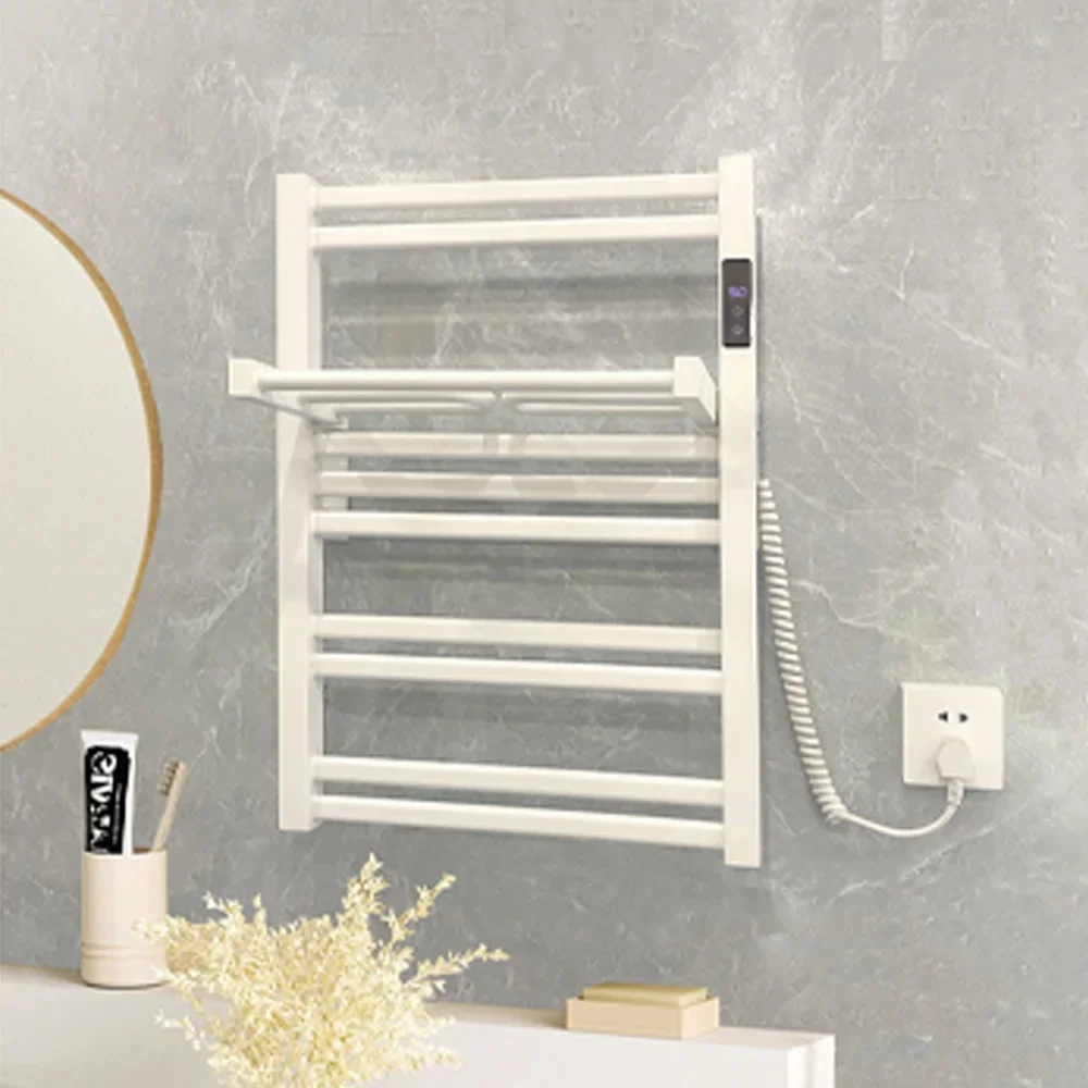 Wholesale Custom Multiple Colors Wall Mount New Design Bathroom Accessories Heated Rail Warmer Dryer Towel Racks