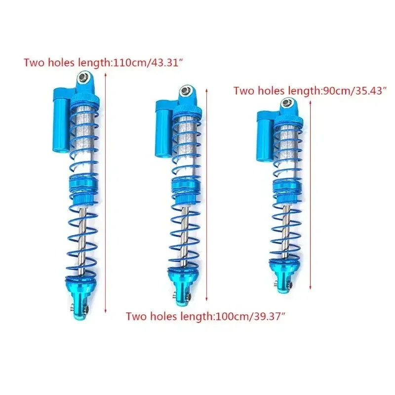 調整可能なオイルショックアブソーバー,100 110 120mm,1/10 rcクローラー用金属ダンパーtrxs trx4アキシャルscx10 90046レイス