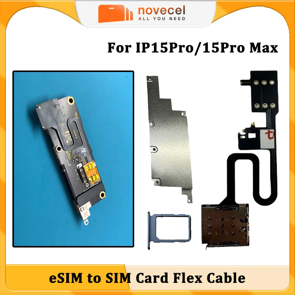 US Version ESIM Change to SIM Conversion Single Card Flex Cable Replacement For iPhone 15Pro 15 Pro Max Support DB IC Repairing