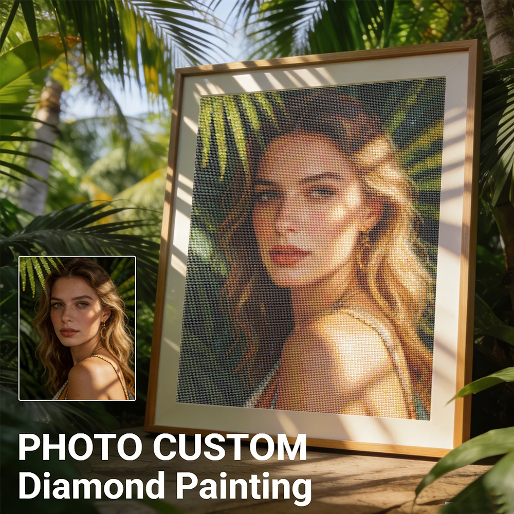 Huacan 5d Diy Diamant Mosaik Foto Benutzerdefinierte Kreuzstich 5D Diy Diamant Malerei Kits Persönliche Private Mosaik Handgemachte Wohnkultur