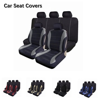 Universal Fit 4/9pcs Car Seat Covers Full Set Sitting Cushion Cover for Car Seats Front/Rear Car Seat Cover Interior Accessories