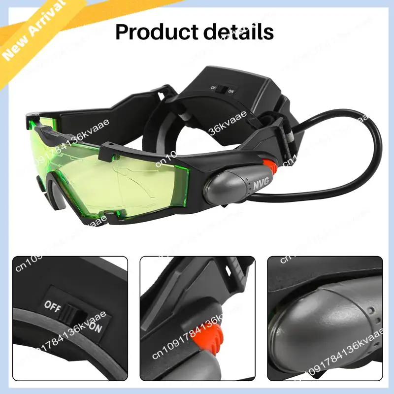 M01K Night Vision Goggles Adjustable Kids LED Night Goggles For Racing Bicycling Hunting To Protect Eyes Children Gift