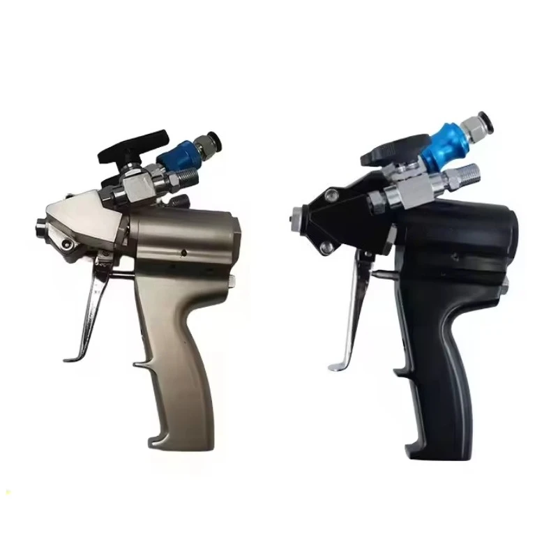 

Пневматический пистолет для нанесения двухкомпонентного полимочевинного покрытия и пены ПУ с очисткой воздуха