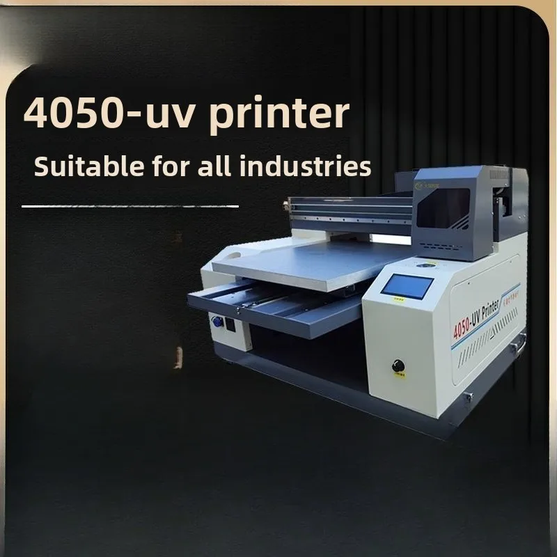 Small UV printer, flat printing intelligent integrated brush machine, advertising inkjet crystal label equipment multi-function