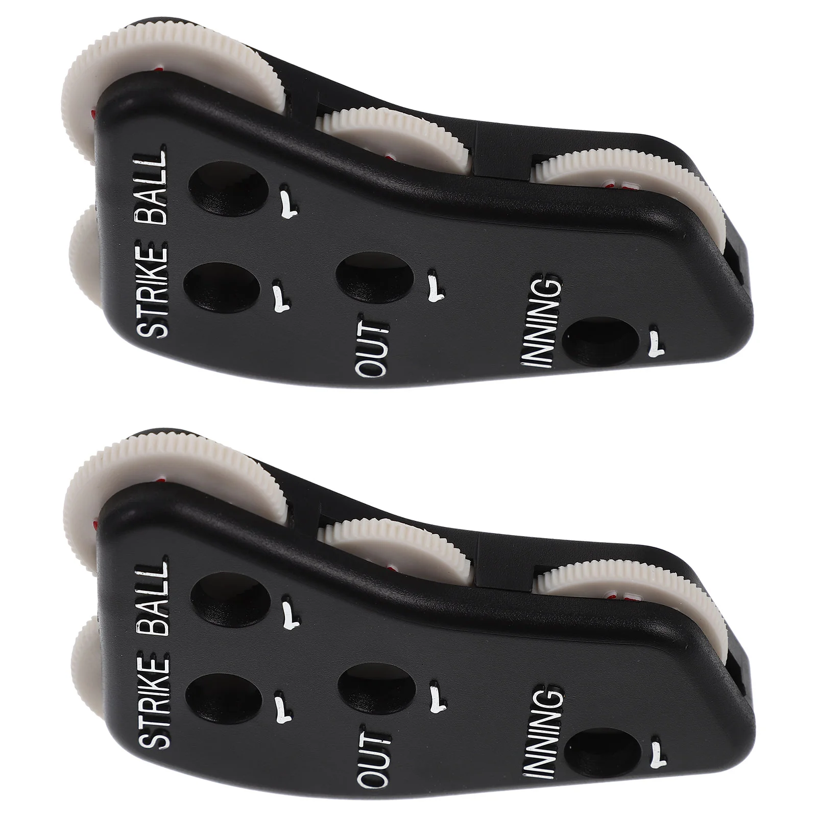 

2 Pcs Outdoor Sports Baseball Scorer Counter for Lightweight Umpire Clicker Handheld Gear